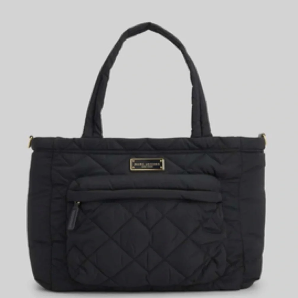 Marc Jacobs Quilted Nylon Baby Diaper Bag Travel Commute Duffle Black